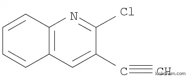 Molecular Structure of 1000782-65-9 (2-CHLORO-3-ETHYNYLQUINOLINE)